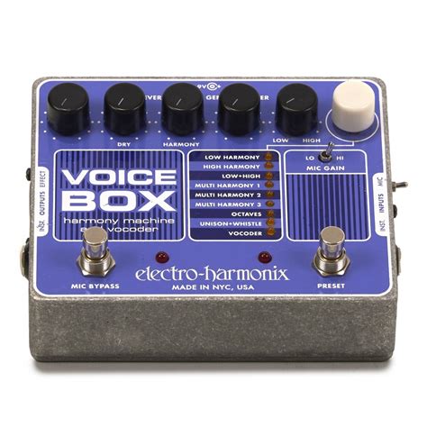 electro harmonix voice box vocoder|harmony box for singing.